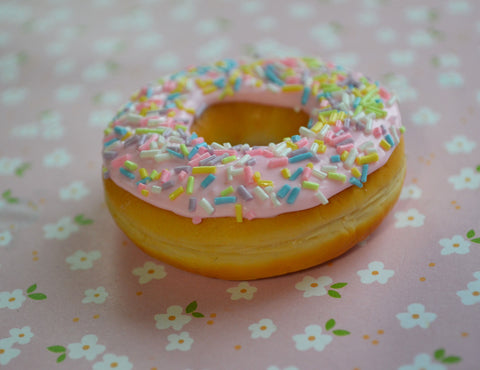 Pastel Rainbow Sprinkles Doughnut Magnet