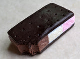 Neapolitan Ice Cream Sandwich Magnet, Polymer clay Realistic Miniature Food