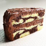 Chocolate Marble Realistic Cake Slice Magnet, Polymer Clay Food Magnet