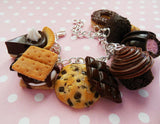 Death by Chocolate Dessert Charm Bracelet