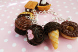 Death by Chocolate Dessert Charm Bracelet