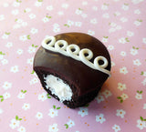 Chocolate Cupcake Miniature Food Polymer Clay Magnet