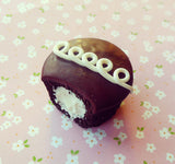 Chocolate Cupcake Miniature Food Polymer Clay Magnet