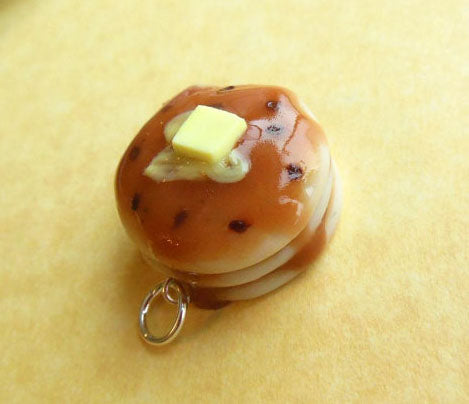 Chocolate Chip Pancake Key Chain or Charm