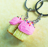 Best Friend Cupcake KeyChain Set