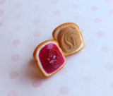 Peanut Butter and Jelly Stud Stud Earrings, Strawberry