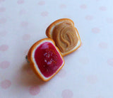 Peanut Butter and Jelly Stud Stud Earrings, Strawberry