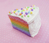 Pastel Rainbow Cake Polymer Clay Magnet