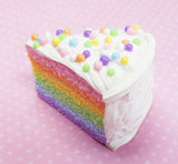 Pastel Rainbow Cake Polymer Clay Magnet