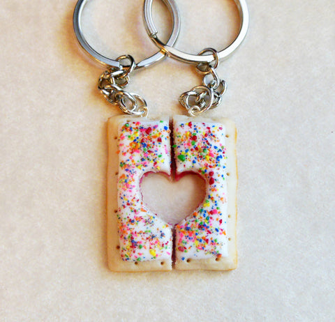 best friend pop tart key chains polymer clay