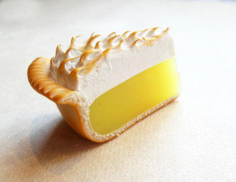 Lemon Meringue Pie Polymer Clay Magnet