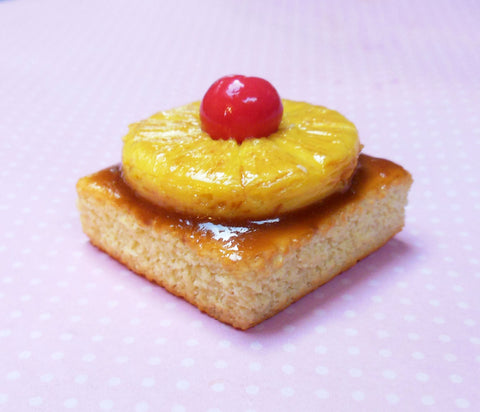 Pineapple Upsidedown Cake Miniature Food Magnet
