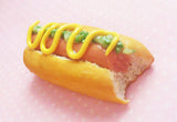 Hot Dog with Mustard and Relish Food Magnet