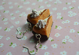 Pumpkin Cheesecake Polymer Clay Hook Earrings