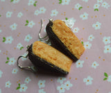 Pumpkin Cheesecake Polymer Clay Hook Earrings